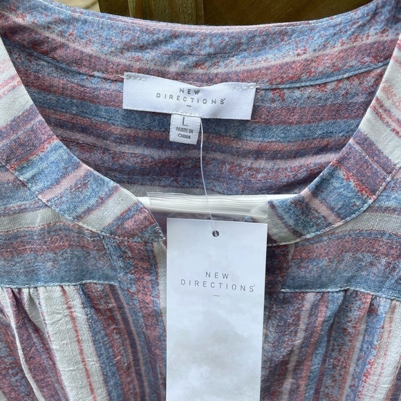 NWT New Directions striped top - Picture 2 of 3